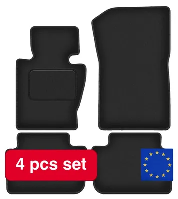Image de Tapis de sol, antidérapants, faciles à nettoyer, noirs