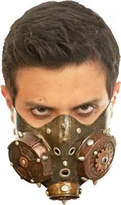 Immagine prodotto di Maschera steampunk maschera antigas oro - taglia unica