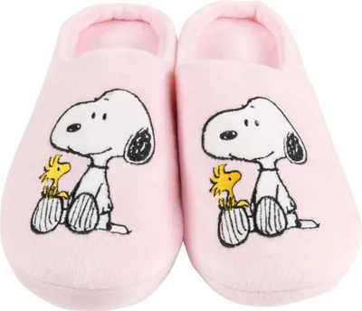 Produktbild von The Peanuts Snoopy Hausschuhe für Damen - Woodstock Puschen Slipper Pantoffeln Schlappen Rosa 39-40