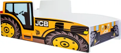 Zdjęcie produktu dla Łóżko pojedyncze Traktor żółty 140x70 z materacem