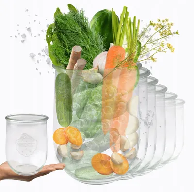 Produktbild von Weck Tulip Glasbehälter 1L für Konserven 6 Stück 1062ml