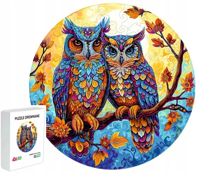 Obrázek produktu pro Dřevěné puzzle Pasjo24 Sovy 145 dílků pro děti
