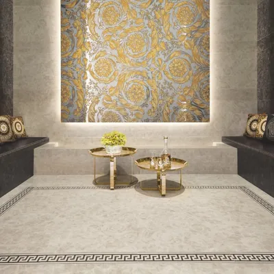 Produktbild von CASA39 Fliesen Marmoroptik Weiss 60x120 cm Versace Meteorite