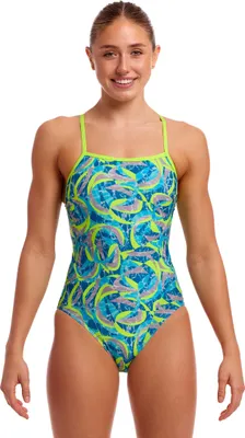 Produktbild von Funkita Single Strap Badeanzug Blau AUS 6 Damen Blau AUS 6