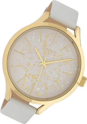 Produktbild von Oozoo Armband-Uhr weiß Leder C10085 Timepieces Damen Analog-Quarzuhr UOC10085