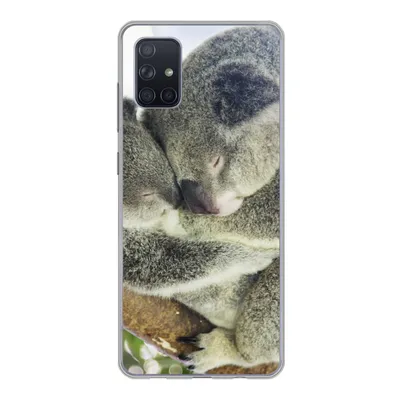 Produktbild von MuchoWow® Handyhülle Schutzhülle Hülle für Samsung Galaxy A71 Koalas - Knuddeln - Tiere - Jungen - Mädchen Silikon Softcase Handy Hülle - Kartenbesitzer