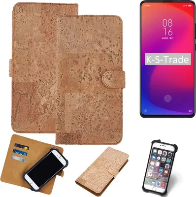 Produktbild von K-S-Trade Hülle kompatibel mit Xiaomi Redmi 7  Kork Handyhülle Cover  Schutzhülle TPU Case Bumper in Hellbraun, (1x)