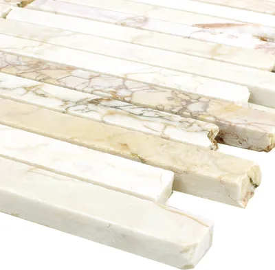 Produktbild von Naturstein Marmor Mosaik Fliesen Pulpis Golden Cream Poliert Brick