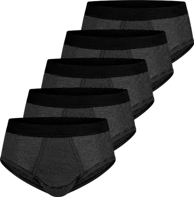 Produktbild von ESGE 5er Pack - Feinripp Ringel Slip / Unterhose Sportliche Wäsche für den Alltag, Feinripp Slip mit Eingriff, Pflegeleicht, formbeständig und strapazierfähig
