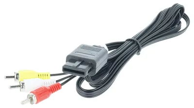 Produktbild von vhbw Audio Video Composite Kabel kompatibel mit Nintendo GameCube, 64, SFC (SNES), NGC, N64 Spielekonsole - AV-Kabel, 150 cm
