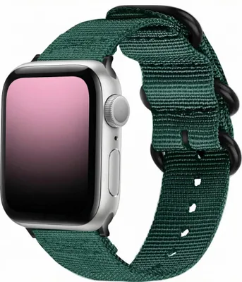 Image de Bracelet en nylon imoshion pour Apple Watch | 38/40/41/42 mm - Vert foncé