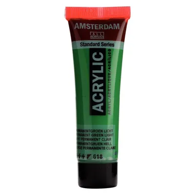 Immagine prodotto di Amsterdam Serie Standard Tubo di vernice acrilica 20 ml Verde permanente chiaro 618