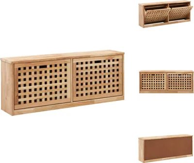 Obrázek produktu pro vidaXL Lavice na boty 94 x 20 x 38 cm z ořechového masivu - Botníky a skříně