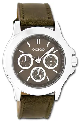 Zdjęcie produktu dla Zegarek damski Oozoo, brązowy, skórzany pasek, mechanizm kwarcowy, wskazówki analogowe, model D3UOC6187A