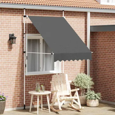 Produktbild von vidaXL Einziehbare Markise Handbetrieben 150 cm Anthrazit