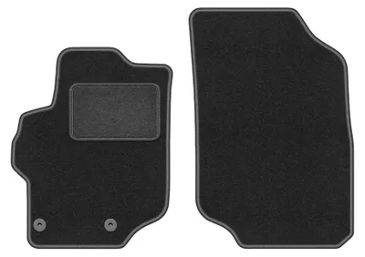 Image de Tapis avant en moquette pour Peugeot 301 2012- (berline) – 2 pièces, gris graphite, sur mesure – Wielganizator LUX