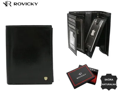 Immagine prodotto di Portafoglio grande da uomo in pelle - Rovicky