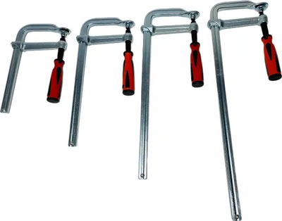 Produktbild von Profi 8 tlg Set Schraubzwingen Ganzstahl 200/300/400/500 mm Tischzwinge Zwingen