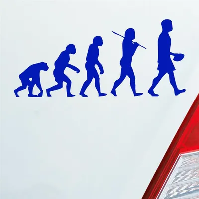 Produktbild von Auto Aufkleber Evolution Football Sport Ball 20x10 cm Dunkelblau Sticker Heckscheibenaufkleber