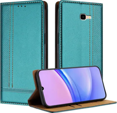 Image de Etui pour Samsung Galaxy J4 Plus étui en cuir avec fonction stand vert