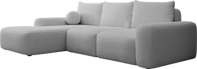 Produktbild von Selsey Carnos - Ecksofa mit Schlaffunktion, Balancekissen, Chenillebezug, Grau, linksseitig