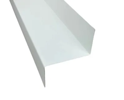 Produktbild von 2 m Z Profil Z Winkel Abdeckprofil Stufenprofil Alu weiß RAL 9010 Zuschnitt 30 cm ( 40/220/40 mm )