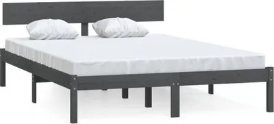 Obrázek produktu pro vidaXL Postel z masivu šedá borovice 200x200 cm
