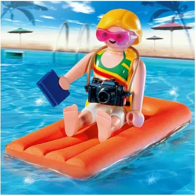 Zdjęcie produktu dla PLAYMOBIL kobieta z dmuchanym materacem 4681 NEW/OVP