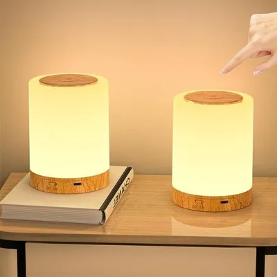 Zdjęcie produktu dla Lampa stołowa LED – ładowalna – bezprzewodowa – z regulacją jasności – wysoka jakość – idealna do salonu lub sypialni