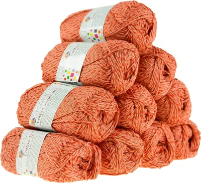 Strickgarn Cotton Symbiosis orange