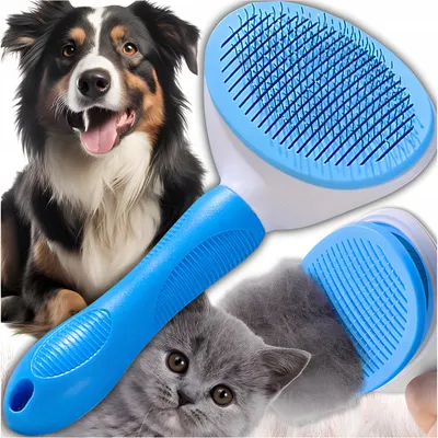 Produktbild von Selbstreinigende Fellbürste für Hunde und Katzen