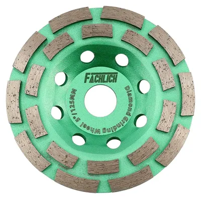 Produktbild von Diamant Schleiftopf Doppelreihe 125mm für Beton, Mauerwerk, Granit, Marmor