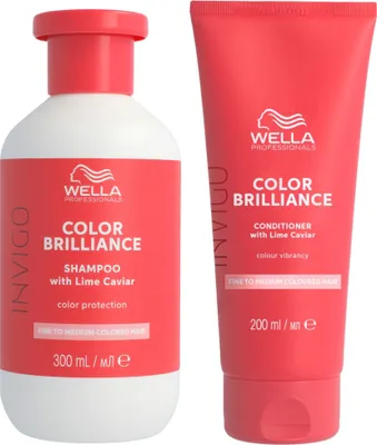 Produktbild von Wella Professionals Invigo Color Brilliance Fine Set - Shampoo 300 ml + Conditioner 200 ml