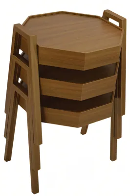 Obrázek produktu pro Elegantní dřevěný konferenční stolek v teplé hnědé barvě