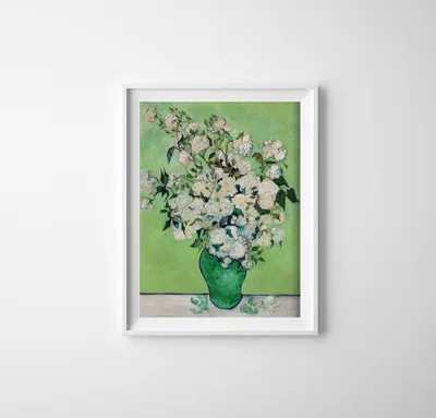 Produktbild von Poster - Canvas - Leinwand - 21 cm x 29,7 cm - Fotoposter - Leinwandkunst - Van Gogh Roses