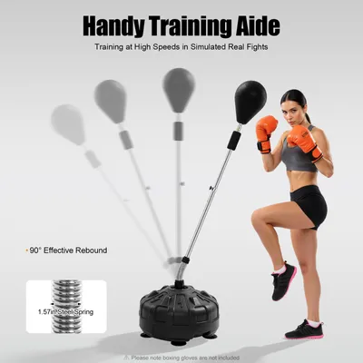 Imagen del producto de Saco de boxeo de pie con soporte, color , altura ajustable, 5.5 kg