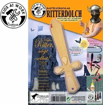 Produktbild von Bastelvorschlag Ritterdolch (mit Sperrholzplatte)