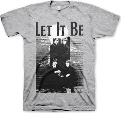 Produktbild von Beatles - Let It Be T-Shirt - Small - Heather-Grey