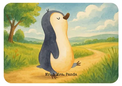 Produktbild von Mr. & Mrs. Panda magnet Pinguin marschieren Design - Weiß - Geschenk, whiteboardmagnet, Familie, haftmagnet, Zufrieden, Pinnwandmagnet, Bruder, Stolz, Schwester