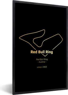 Produktbild von MuchoWow® Gerahmtes Poster Red Bull Ring - Formel-1-Rennstrecke 40x60 cm - Poster mit Schwarzem Bilderrahmen Wandposter Rahmen Foto Bilder - Papierdruck - Wandbilder