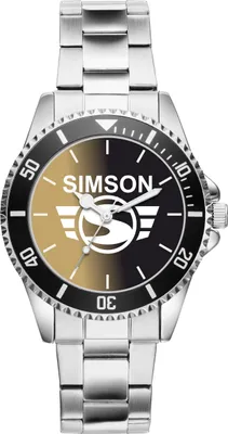 Produktbild von KIESENBERG Herrenuhr mit Simson Logo SR1 SR2 SR4 SR50 S50 SR80 Spatz Star Sperber Armbanduhr Geschenk Analog Quartz Metallband Uhr 9482