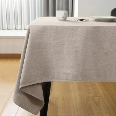 Produktbild von Tischdecke Leinen Beige 145 x 215 cm Abwaschbar Rechteckig