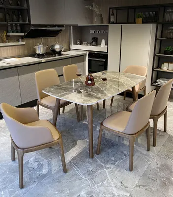 Produktbild von 360Home Design Esstisch aus Keramik schönes Marmor Muster 140*80*75cm