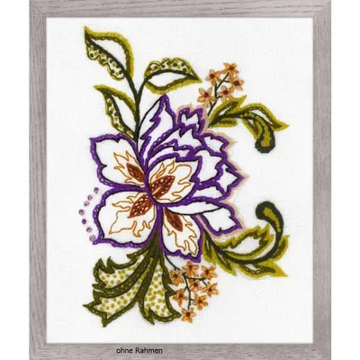 Produktbild von Riolis borduurmotief set, motief bloemschets, borduurmotief geschetst