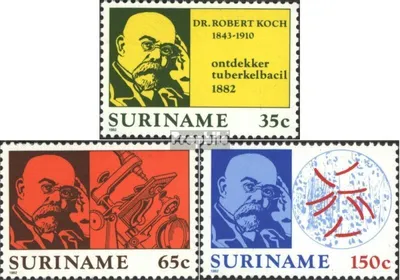 Produktbild von Briefmarken Suriname 1982 Mi 990-992 (kompl.Ausg.) postfrisch Tuberkulose