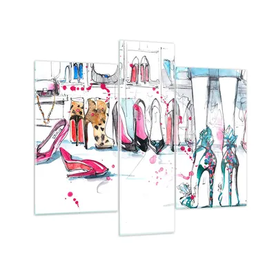 Produktbild von Bilder auf glas - Zubehör attraktiv unbeschwert - 95x80cm - Glasbilder - Wandbilder - Kunstdruck - zum Aufhängen bereit - Wanddekoration aus Glas - Glas Bilder - Wandbild auf Glas - GCB95x80-3118