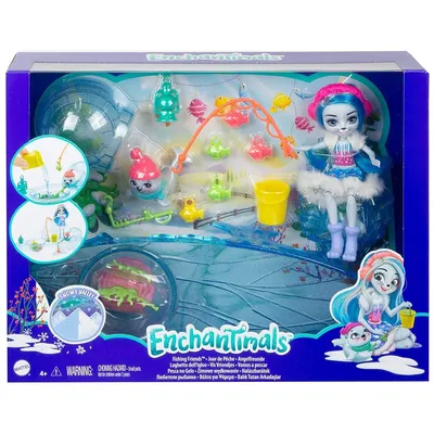 Produktbild von Mattel Enchantimals GJX48 Spielset Sashay Seal Puppe (16 cm) mit Robbe Blubber