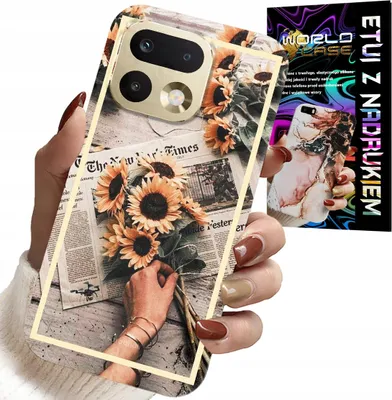 Zdjęcie produktu dla Etui Do Realme 16 Pro+ 5G - Kwiatisty Wzór Słonecznik Słoneczniki