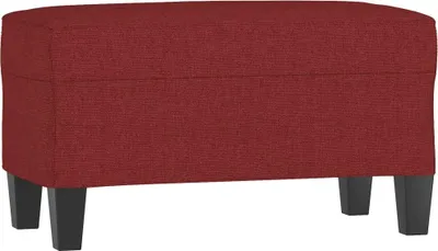 Image de vidaXL Banc rouge vin 70x35x41 cm Tissu
