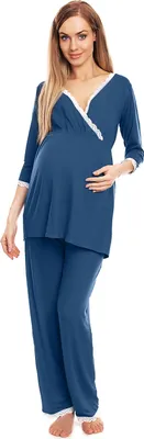 Zdjęcie produktu dla PeeKaBoo Damska piżama ciążowa Uninteresting granatowa L/XL